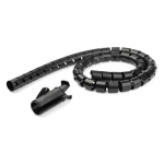 StarTech.com Guaina di gestione cavi da 2,5 m - A spirale - Diametro 45 mm (CMSCOILED4) - Kit di protezione cavi - nero - 2.5 m